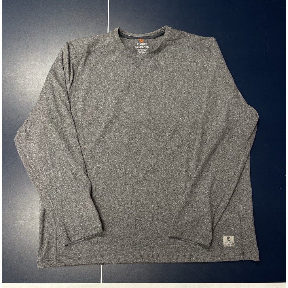 Rugged Elements Mens Long Sleeve Shirt Dark Gray XXL Durable Utility